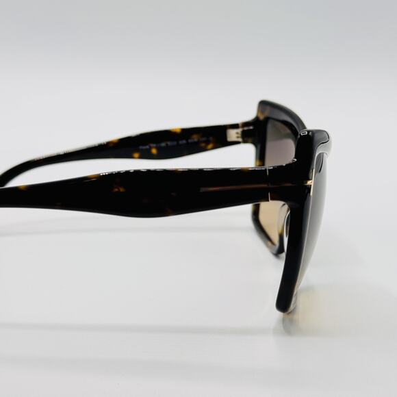 Tom Ford Sunglasses Fiore TF1195 52B Havana Frame Gradient Brown Lens 63-6-140 main image 6